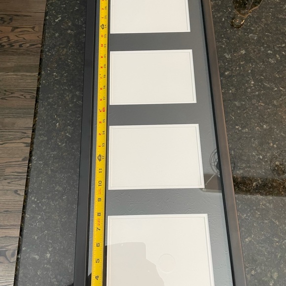 Excel Custom Picture Frames. Holds 4, 5x7 pix. 12”x32”. - Picture 2 of 2